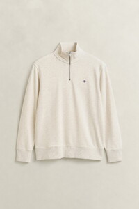 Gant Shield Half-Zip Sweat Trui Glacier Melange