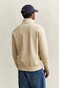 Gant Shield Half-Zip Sweat Trui Oat Beige