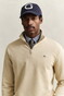 Gant Shield Half-Zip Sweat Trui Oat Beige