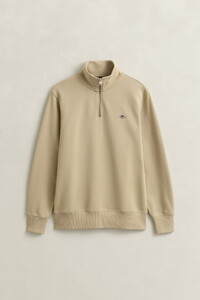 Gant Shield Half-Zip Sweat Trui Oat Beige