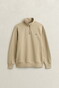 Gant Shield Half-Zip Sweat Trui Oat Beige