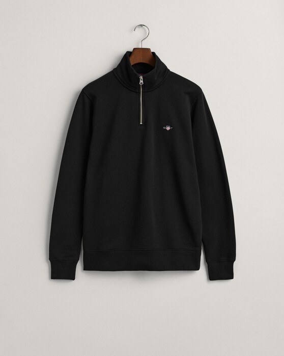 Gant Shield Half-Zip Sweat Trui Zwart