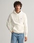 Gant Shield Hoodie Subtle Logo Pullover Eggshell