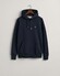 Gant Shield Hoodie Subtle Logo Trui Avond Blauw