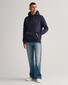 Gant Shield Hoodie Subtle Logo Trui Avond Blauw