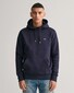 Gant Shield Hoodie Subtle Logo Trui Avond Blauw