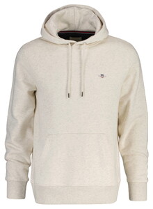 Gant Shield Hoodie Subtle Logo Trui Glacier Melange
