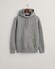 Gant Shield Hoodie Subtle Logo Trui Grijs Melange