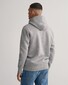 Gant Shield Hoodie Subtle Logo Trui Grijs Melange