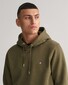 Gant Shield Hoodie Subtle Logo Trui Juniper Green