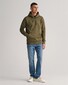 Gant Shield Hoodie Subtle Logo Trui Juniper Green