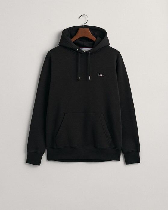 Gant Shield Hoodie Subtle Logo Trui Zwart