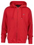 Gant Shield Logo Embroidery Full Zip Hoodie Kangaroo Pocket Vest Rose Red