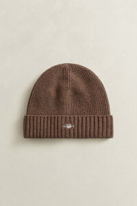 Gant Shield Wool Beanie Cap / Beanie Shadow Brown