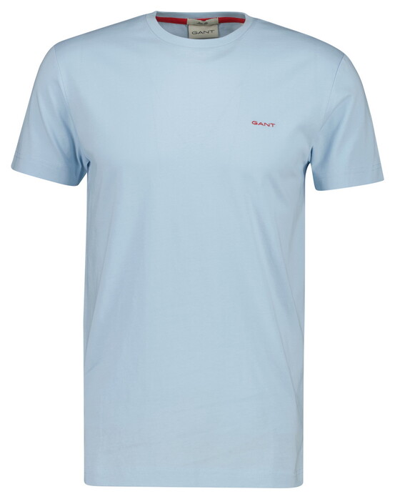 Gant Slim Contrast Logo Short Sleeve T-Shirt Fresh Blue
