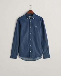 Gant Slim Indigo Chamrbray Overhemd Donker Indigo