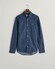 Gant Slim Indigo Chamrbray Overhemd Donker Indigo