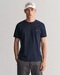 Gant Slim Small Logo Shield Crew Neck T-Shirt Avond Blauw