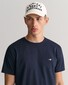 Gant Slim Small Logo Shield Crew Neck T-Shirt Avond Blauw
