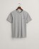 Gant Slim Small Logo Shield Crew Neck T-Shirt Grijs Melange