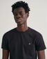 Gant Slim Small Logo Shield Crew Neck T-Shirt Zwart