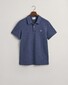 Gant Slim Subtle Shield Embroidery Piqué Uni Polo Dark Jeansblue Melange