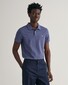 Gant Slim Subtle Shield Embroidery Piqué Uni Polo Dark Jeansblue Melange