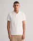 Gant Slim Subtle Shield Embroidery Piqué Uni Polo Wit