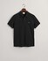 Gant Slim Subtle Shield Embroidery Piqué Uni Polo Zwart