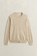 Gant Slub Cotton Linen Crew Neck Trui Seed Melange