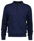Gant Slub Cotton Linnen Long Sleeve Polo Pullover Dark Indigo Melange