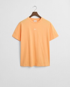 Gant Small Brand Graphic Crew Neck T-Shirt Peachy Orange