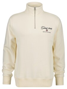 Gant Small Shield 1949 Graphic Half Zip Trui Cream