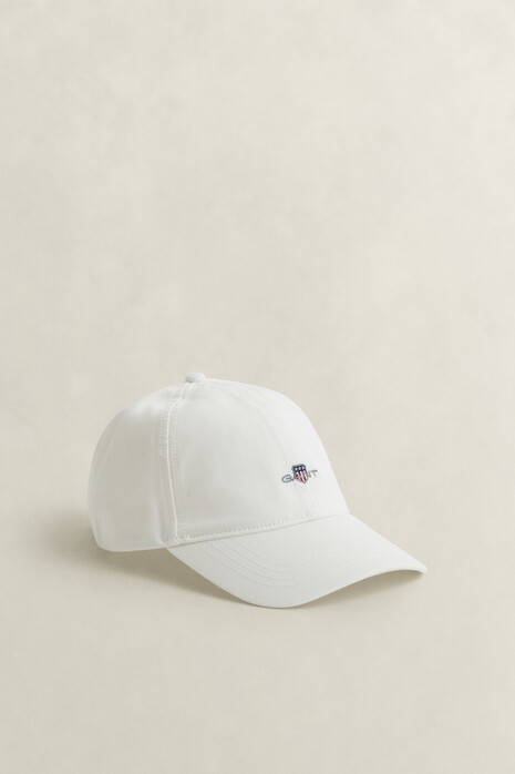 Gant Small Shield Cotton Twill Cap Eggshell
