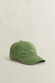 Gant Small Shield Cotton Twill Cap Herb Green
