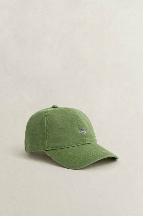Gant Small Shield Cotton Twill Cap Herb Green