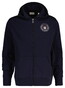Gant Small Shield Graphic Full Zip Hoodie Vest Avond Blauw