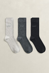 Gant Soft Cotton Socks 3Pack Multicolor