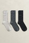 Gant Soft Cotton Socks 3Pack Sokken Multicolor
