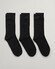 Gant Soft Cotton Socks 3Pack Sokken Zwart