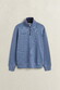 Gant Soft Hand Feel Sacker Rib Half Zip Trui Blue Horizon