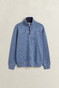Gant Soft Hand Feel Sacker Rib Half Zip Trui Blue Horizon