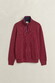 Gant Soft Hand Feel Sacker Rib Half Zip Trui Deep Grape Wine