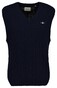 Gant Soft Lambswool Cable V-Neck Slip-Over Avond Blauw