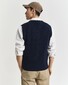 Gant Soft Lambswool Cable V-Neck Slip-Over Avond Blauw