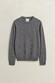 Gant Soft Superfine Italian Lambswool Crew Neck Trui Antraciet