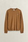 Gant Soft Superfine Italian Lambswool Crew Neck Trui Caramel Brown