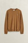 Gant Soft Superfine Italian Lambswool Crew Neck Trui Caramel Brown