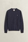 Gant Soft Superfine Italian Lambswool Crew Neck Trui Dark Navy Melange