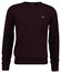 Gant Soft Superfine Italian Lambswool Crew Neck Trui Darkened Wine